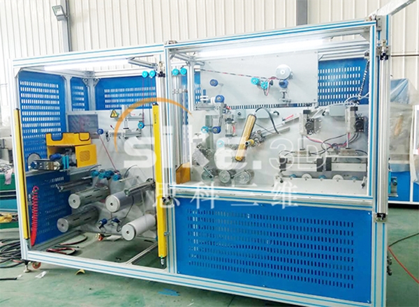 Online sticking machine in heat sensitive adhesive tape